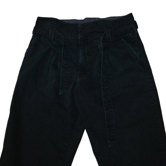 Mother Superior Jeans Tag Size 30 Black Belted High Waistband - Picture 6 of 8